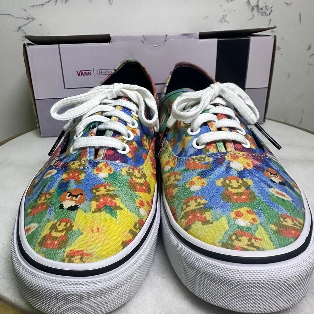 Vans Men’s Retro Nintendo Super Mario Bros Sneakers size 9 - Picture 5 of 7